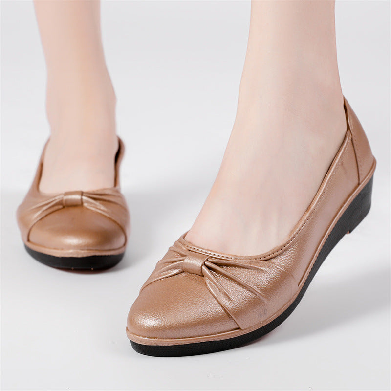 Women's Autumn Chunky Square Toe British Style Casual Shoes