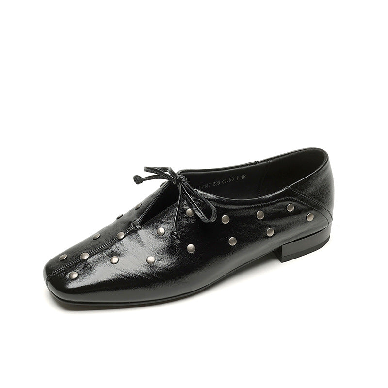 Women's Rivets Mary Jane Elegant Spring Square Toe Women's Fashion Shoes