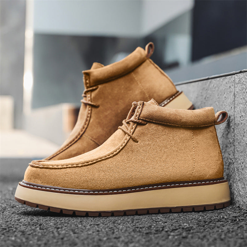 Men's Martin Leisure British Style Sheepskin Vintage Men's Shoes
