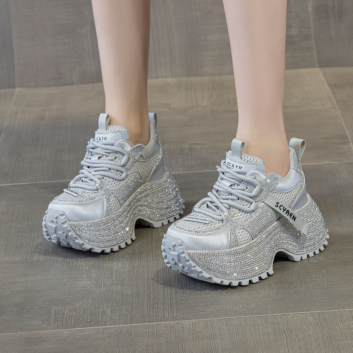 Women's Platform Dad Spring Height Increasing Sole Women's Casual Shoes