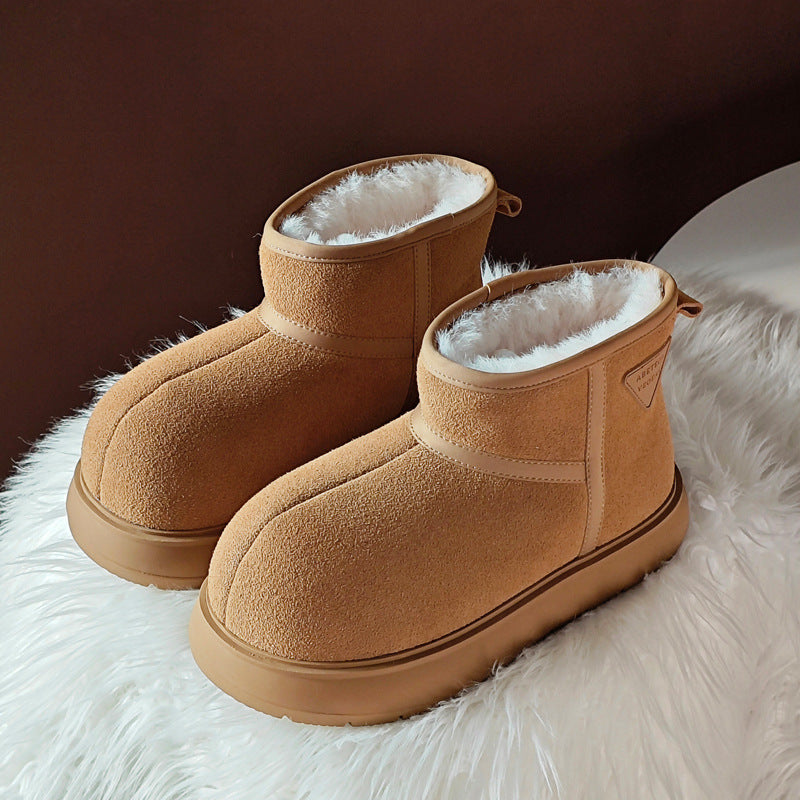Barra Thick Bottom Fashion Bread Fleece-lined Winter Warm Snow Boots