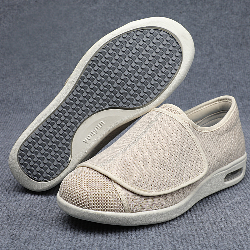 Women's & Men's Daily Walking Breathable Swollen Feet Width Middle-aged Mother Shoes