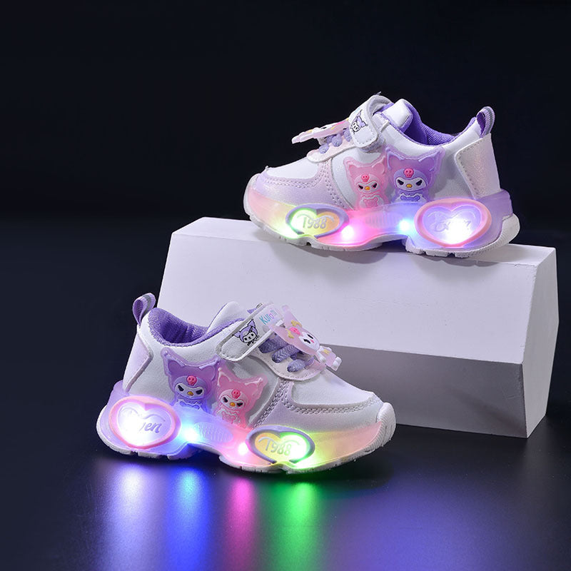 Children's Clow Bright Light Soft Bottom Luminous Kid's Sneakers