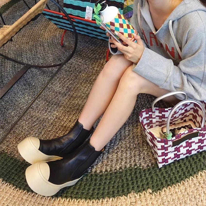 Women's & Men's Plus Size Chelsea Big Toe Thick Boots