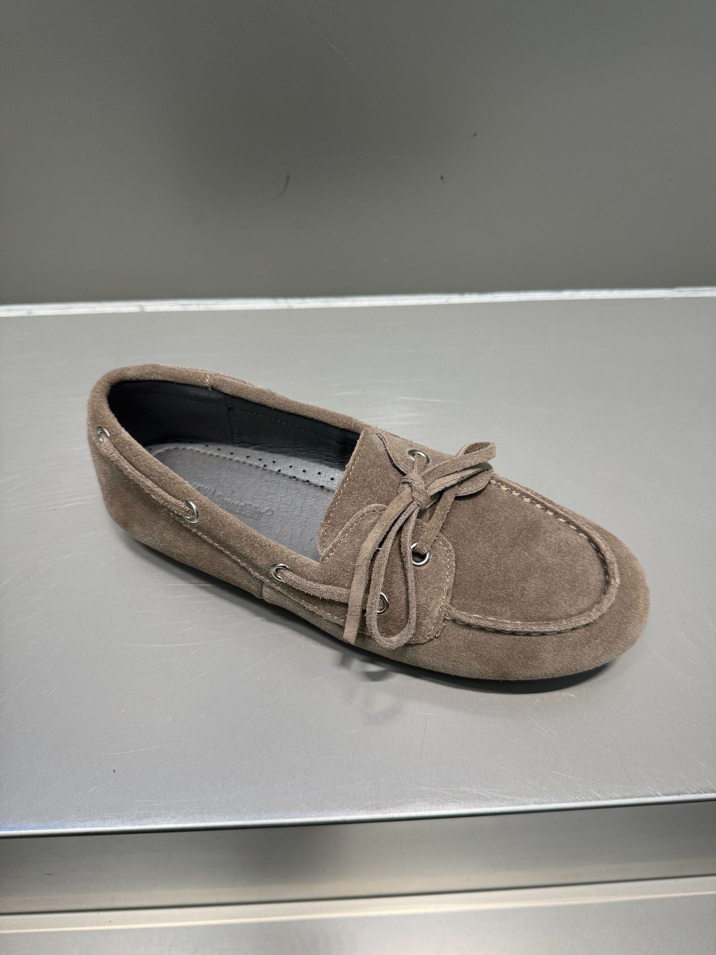 Women's Style Lace Up Round Toe Flat Slip-on Loafers