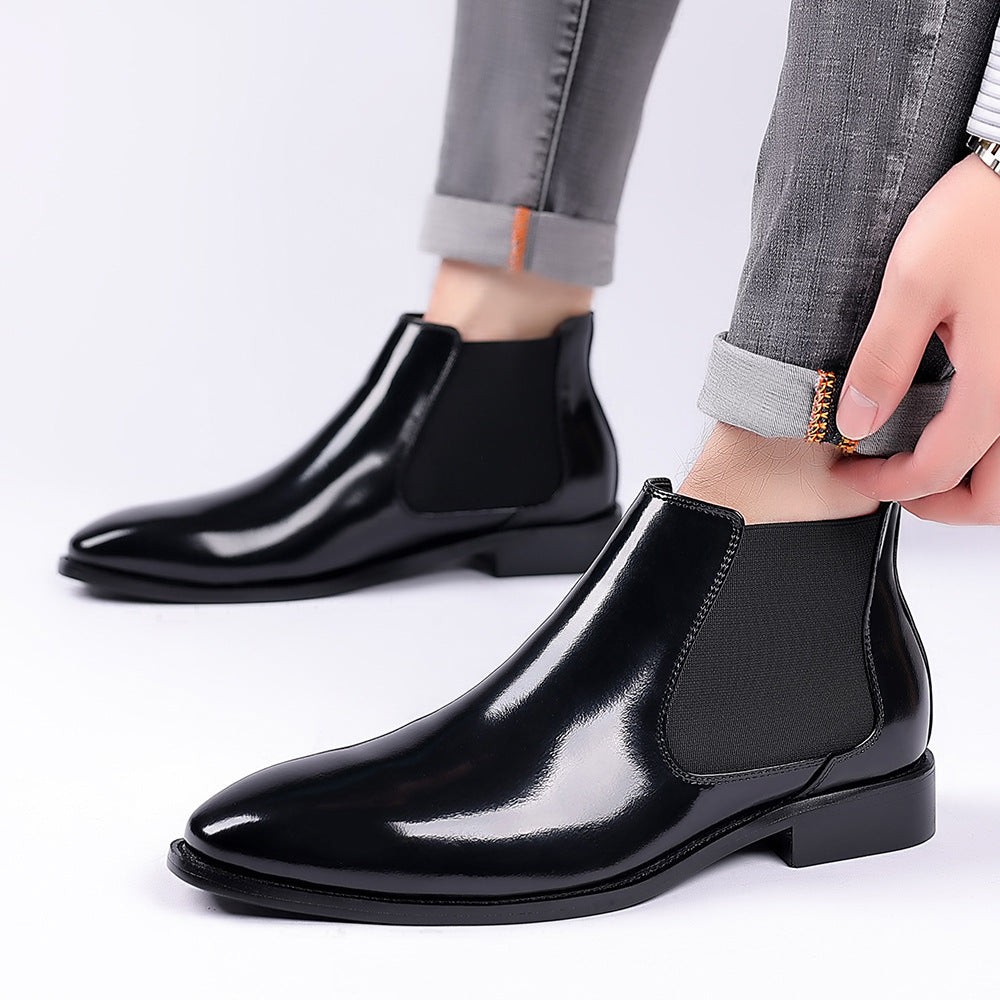 Men's British Style Martin Slip-on Plus Size Boots