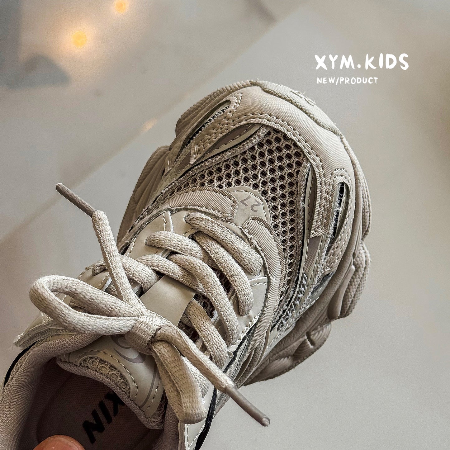 Children's Summer Trendy Fashion Stapler Lightweight Single Mesh Boys Children's Sports Shoes