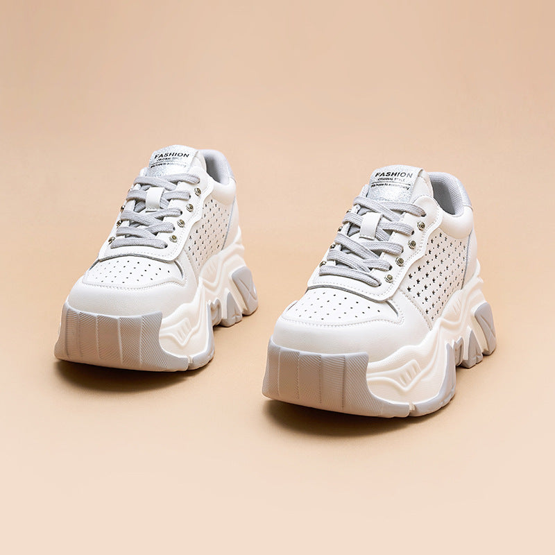 Women's Dad Summer Genuine Super Popular Thick Sneakers