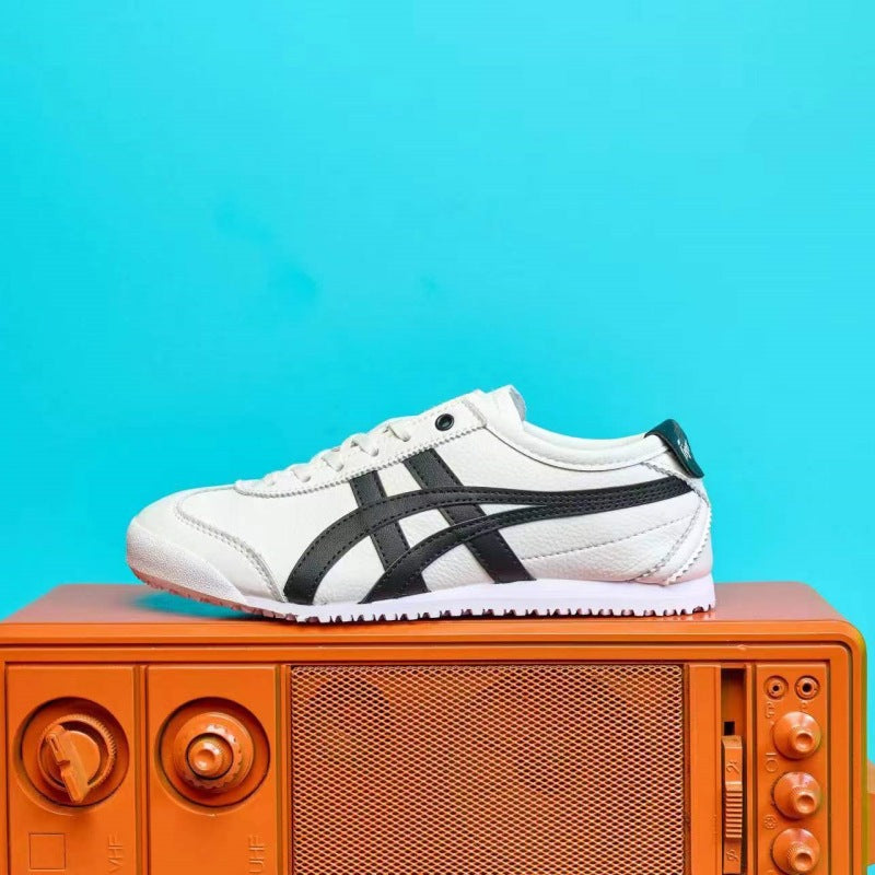 Women's & Men's Tiger Surface Flat Breathable Low Top Men's Board Shoes