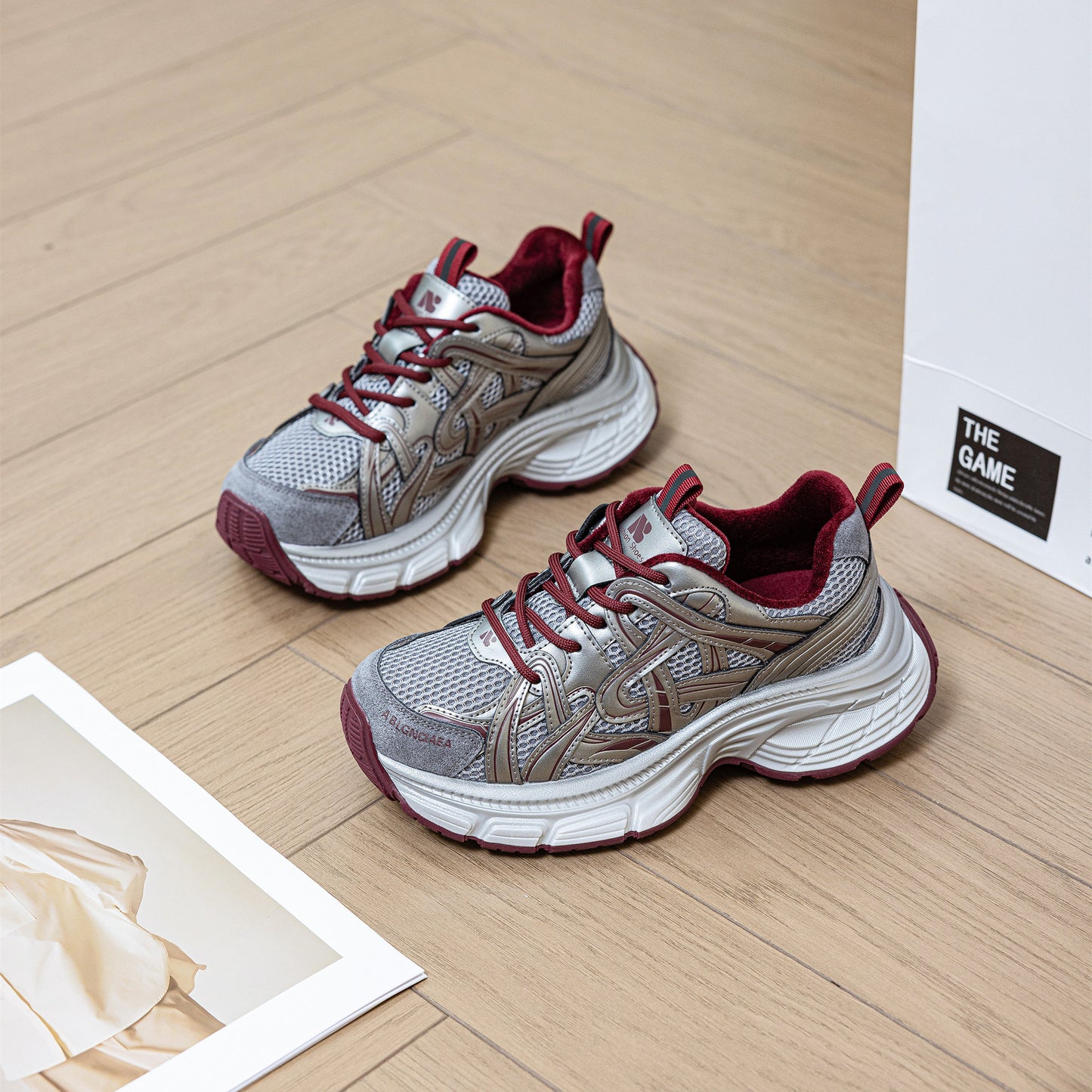Women's Dad Platform Sports Jogging Pumps Breathable Sneakers