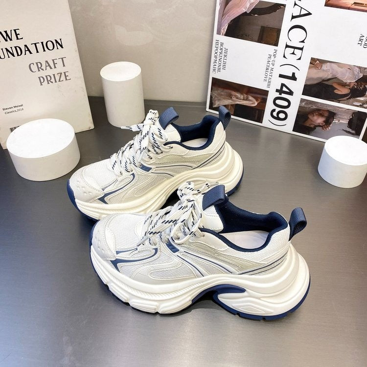 Women's Fashion Clunky Springtide Thick Bottom Heightened Sneakers