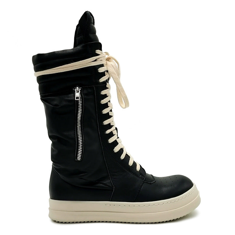 Women's & Men's High Street Calfskin Hip Hop Board Sneakers