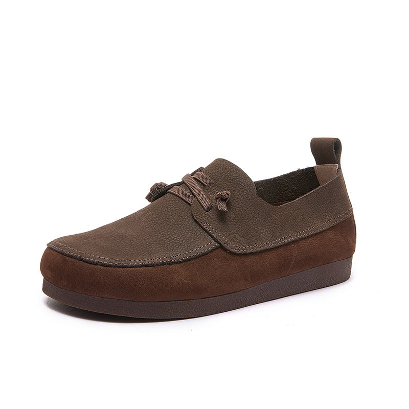 Women's Retro Artistic Soft Bottom Mori Style College National Men's Shoes