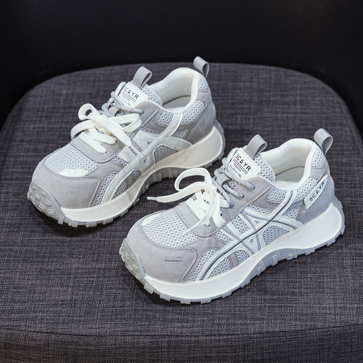 Women's Thick-soled German Training Spring Muffin Bottom Small Waist Sports Women's Casual Shoes