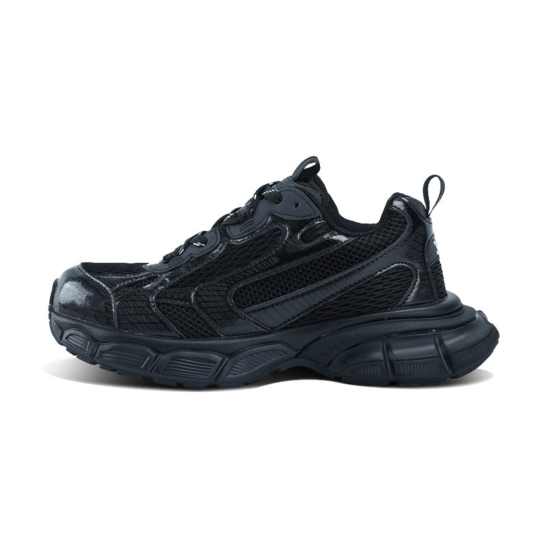 Women's & Men's Paris Dad Platform Height Increasing Distressed Sneakers