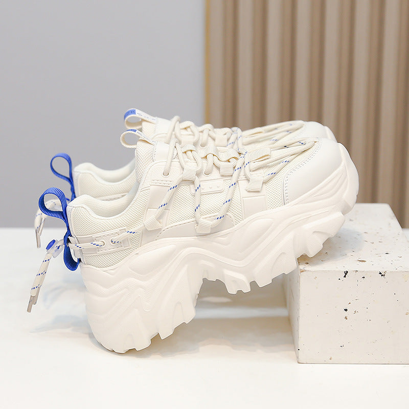 Women's Thick Bottom Heightened Daddy Show Feet Casual Shoes