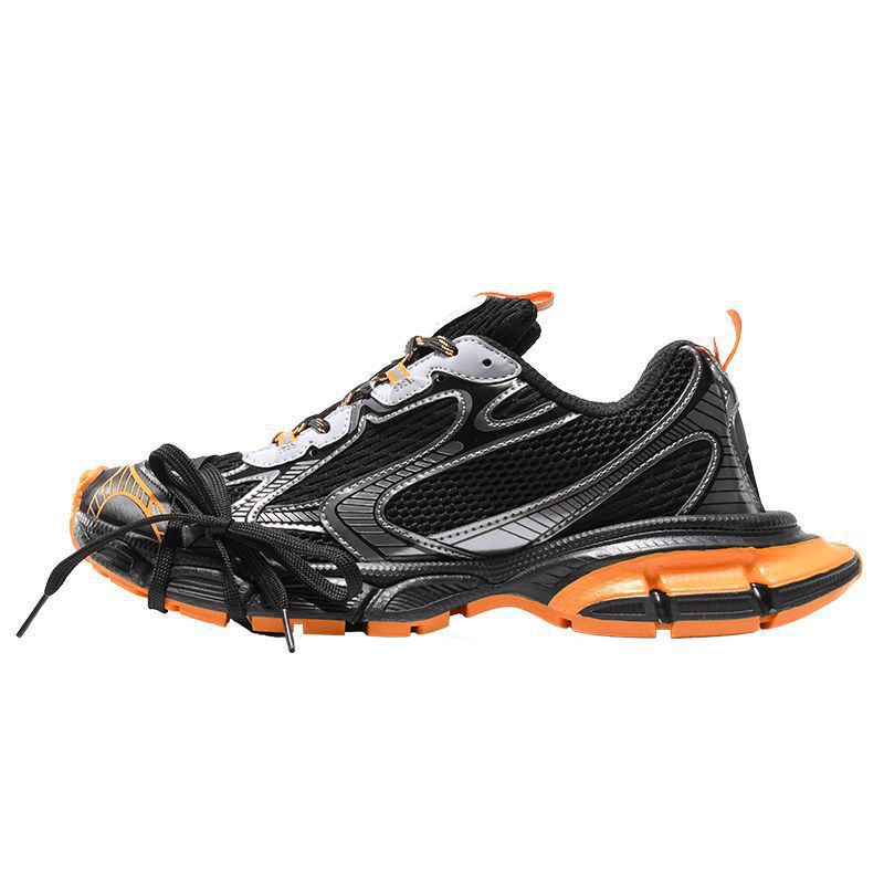 Women's & Men's Paris Black White Dad Ninth Generation Platform Height Sneakers