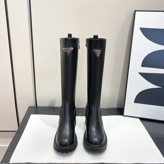 Insole Long Female Fleece Lined Triangle Boots