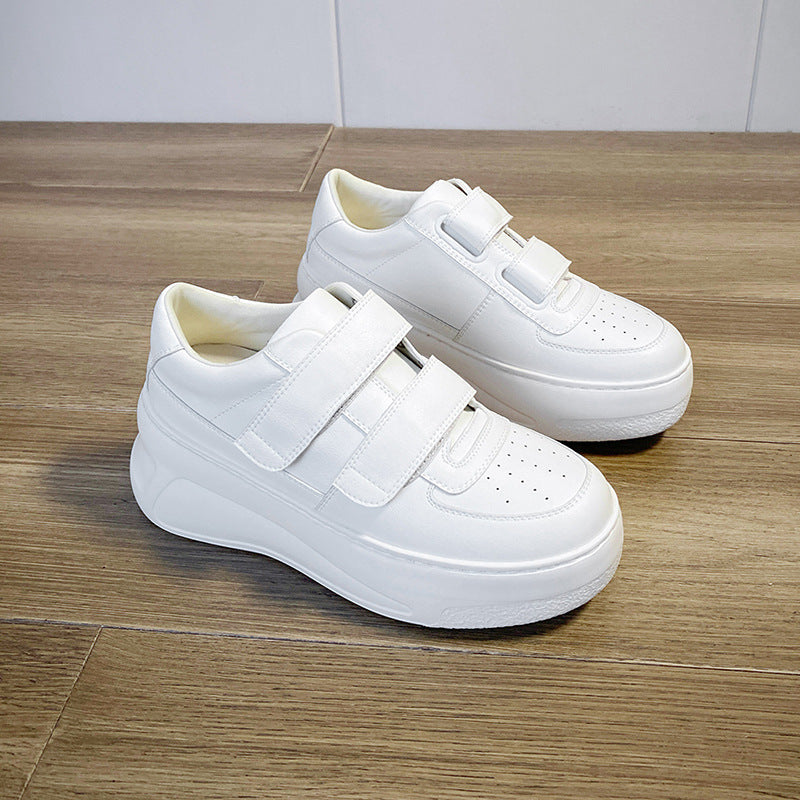 Women's Hidden White Genuine Elevator Breathable Sports Women's Casual Shoes