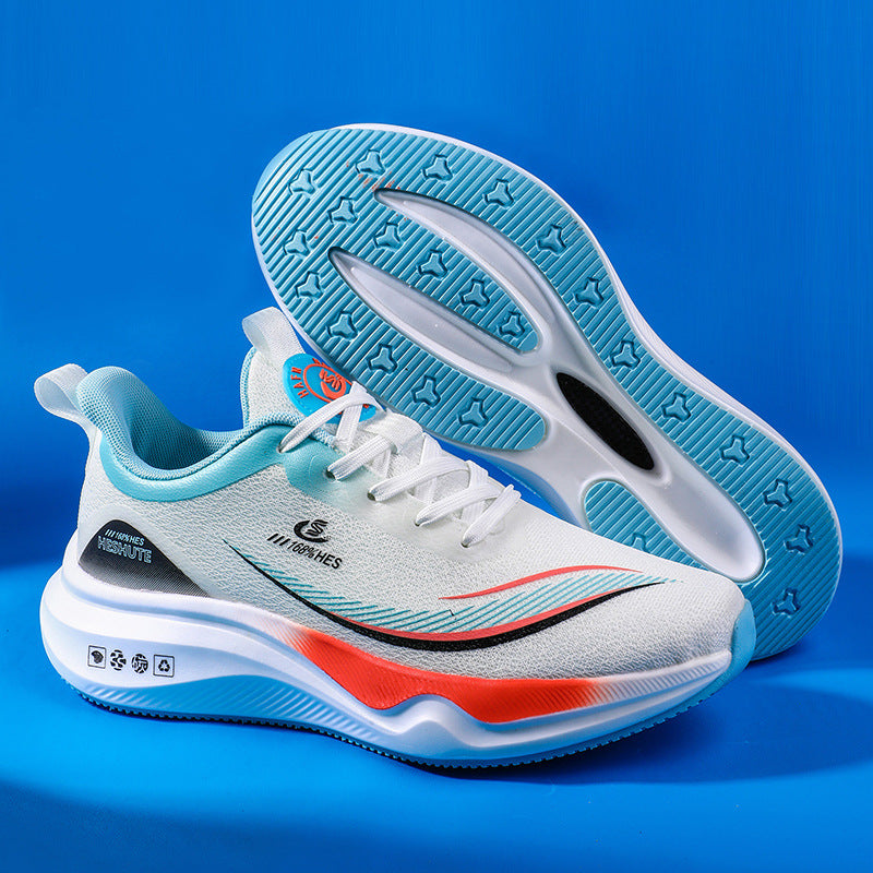 Men's Shock Absorption Green Less Professional Breathable Sneakers