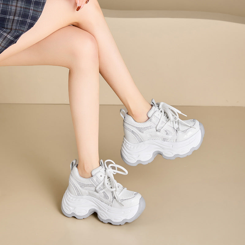 Women's Increasing Insole Dad Mesh Breathable Leisure Women's Casual Shoes