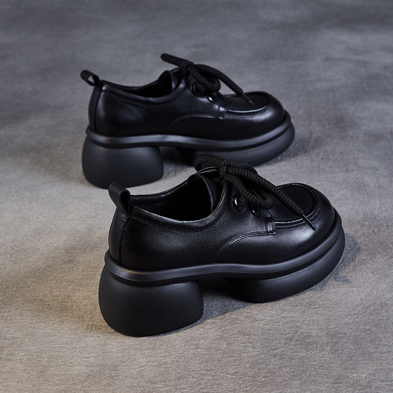 Women's Muffin Thick-soled British Style Autumn Commuter Women's Casual Shoes