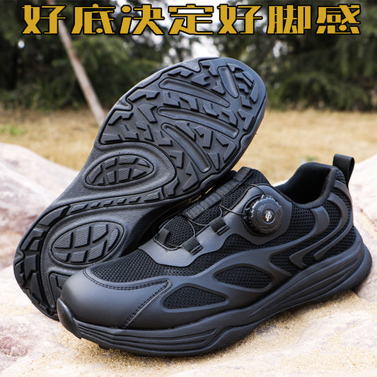 Training Summer Physical Fitness Automatic Buckle Men's Sports Shoes