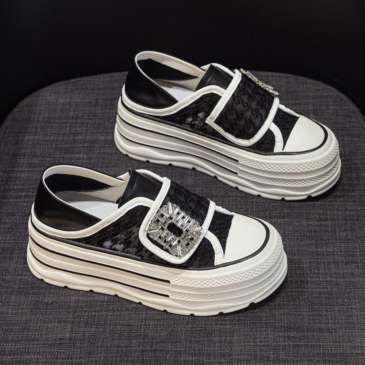 Women's Genuine Platform Breathable Spring Height Increasing Women's Casual Shoes
