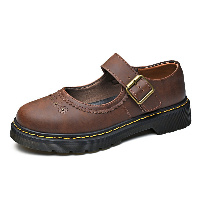 Women's Mary Jane Large Size British Fashion Single Women's Shoes