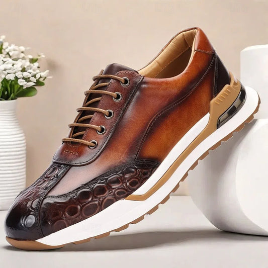New Charming Men's Genuine Cowhide Pure Men's Casual Leather Shoes