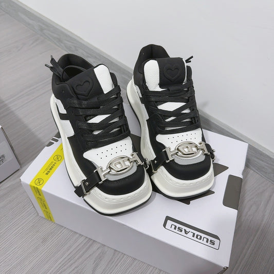 Men's Low Top Korean Fashion Spring Square Sneakers