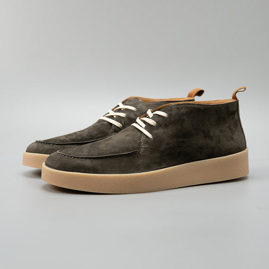 Men's Clay Brown Fashion Versatile Retro British Leather Shoes