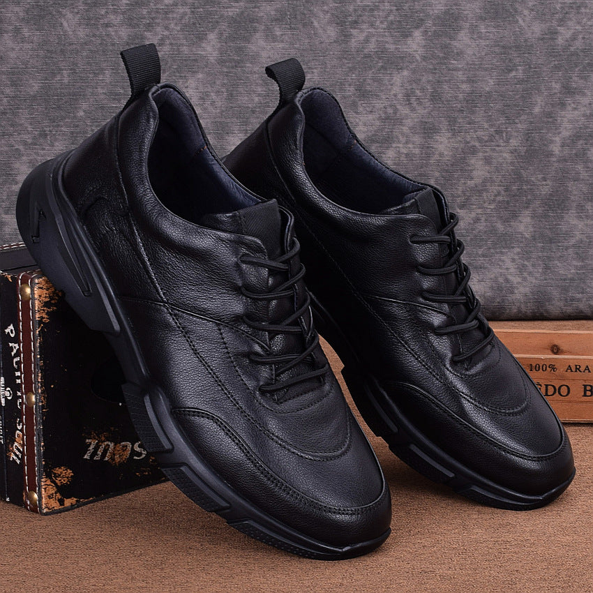 Men's Korean Style British Trend Outdoor First Leather Shoes