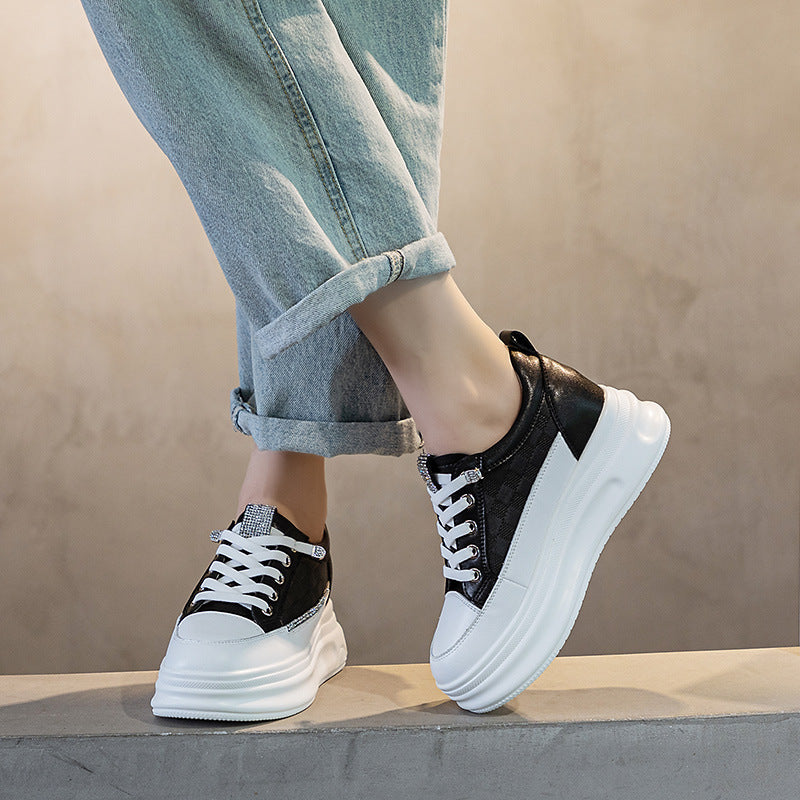 Women's Height Increasing Insole Versatile Sports Korean Style Casual Shoes