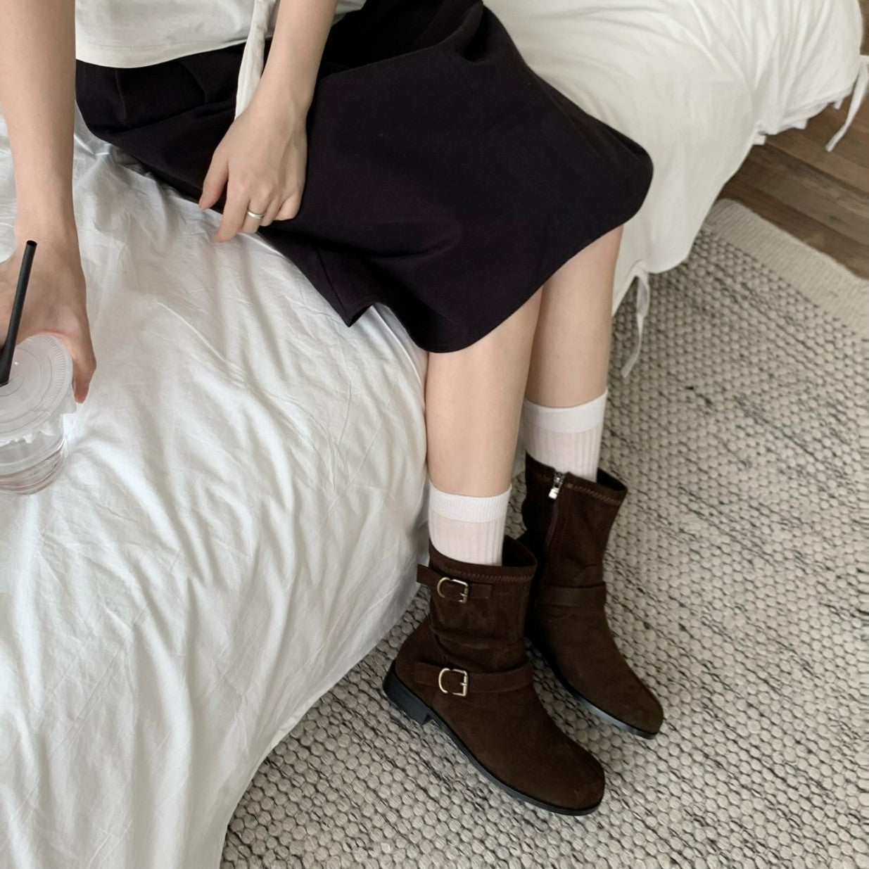 Excluding Black Low Riding Female Martin Are Women's Leather Boots