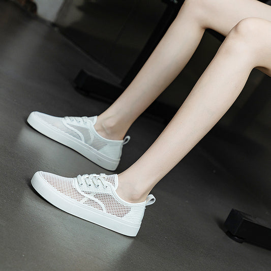 Women's & Men's Style Flat Breathable Pumps Mesh Surface Men's Shoes