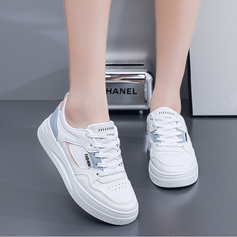 Women's Spring White Breathable Daddy Lightweight Sports Casual Shoes