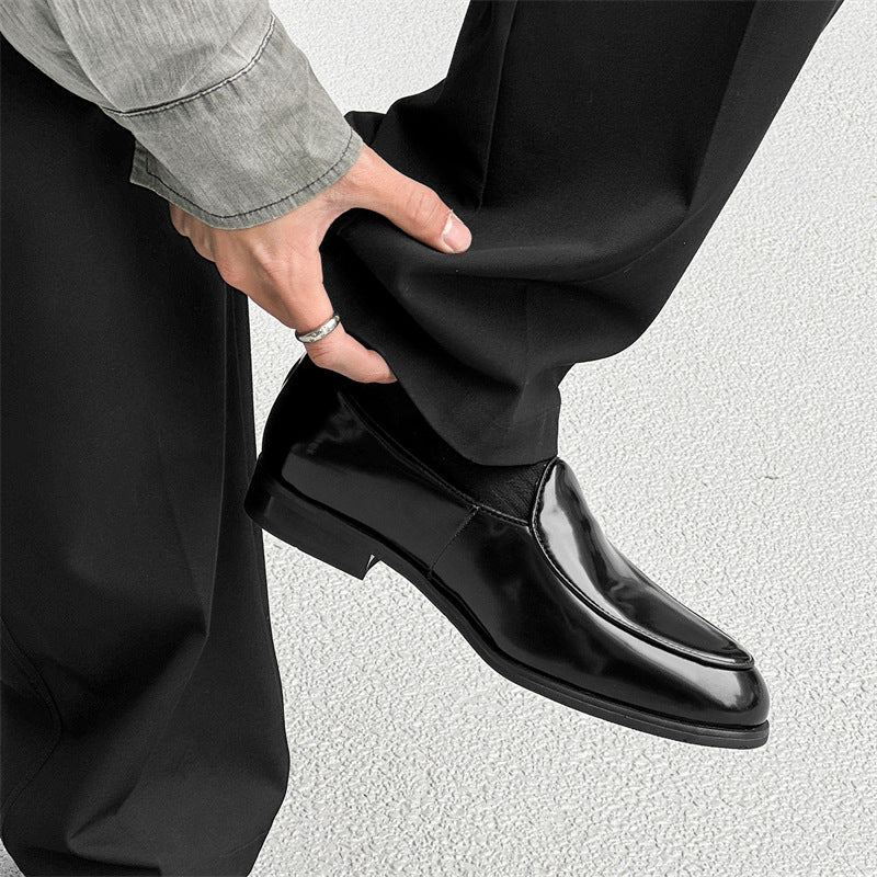 Formal Wear Business Commute Slip-on Cover Leather Shoes