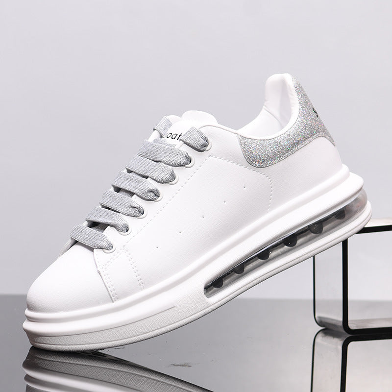 Men's Mcqueen Air Cushion White Thick Sole Men's Shoes