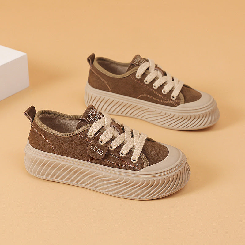 Genuine Fashion Simple Platform Elevator Wild Board Casual Shoes