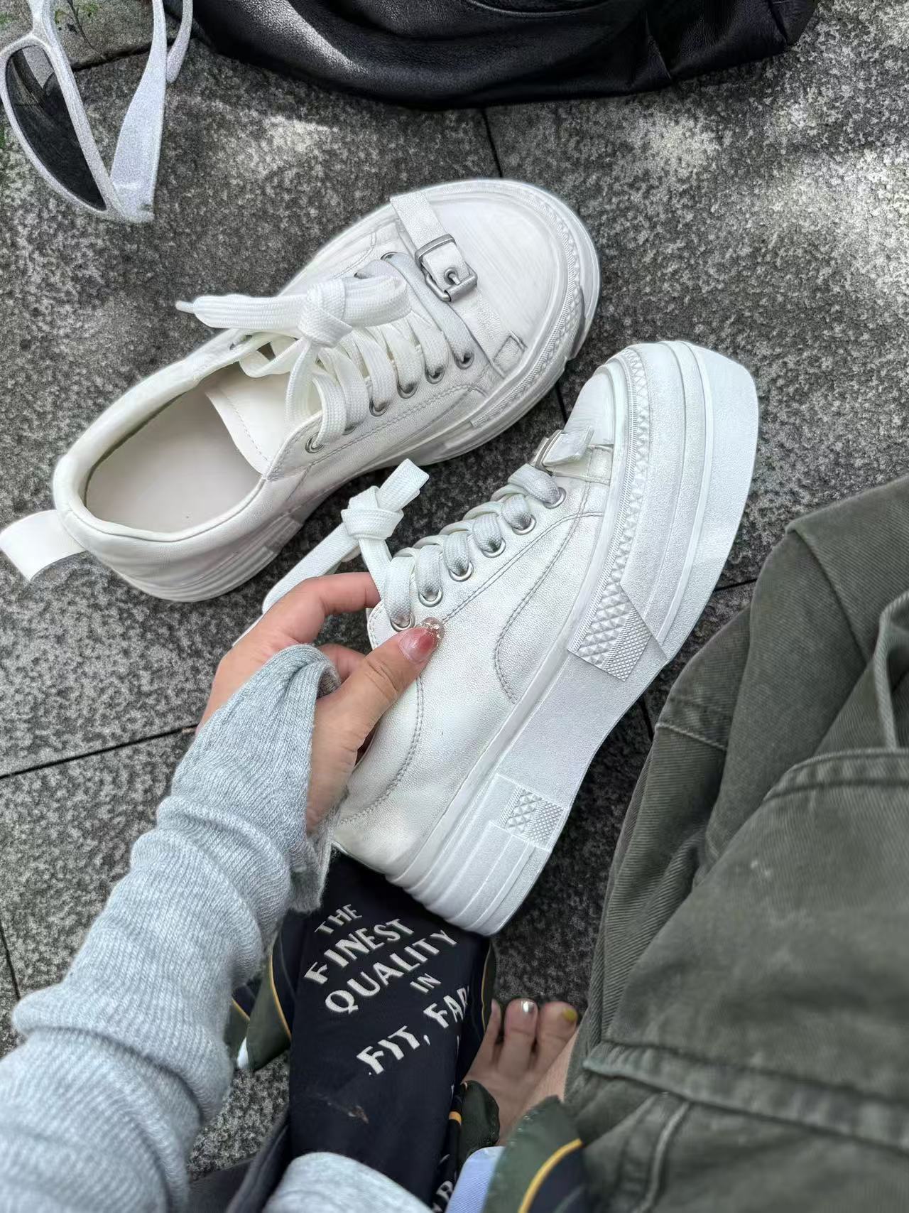 Women's White Autumn Ugly Cute Design Comfort Women's Casual Shoes
