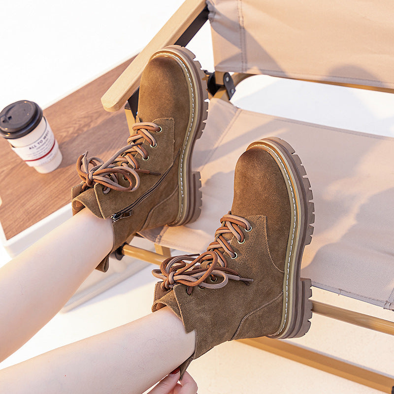 Women's Style Brown Super Hot Thick Bottom Boots