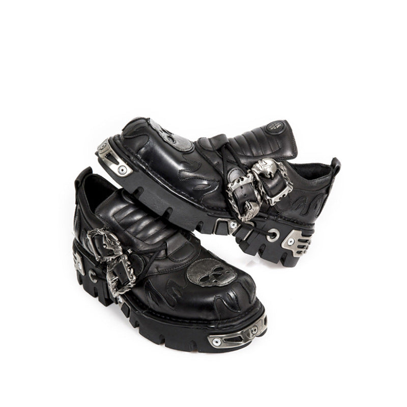 Women's & Men's Retro Rock Dark Punk Metal Niche Women's Casual Shoes