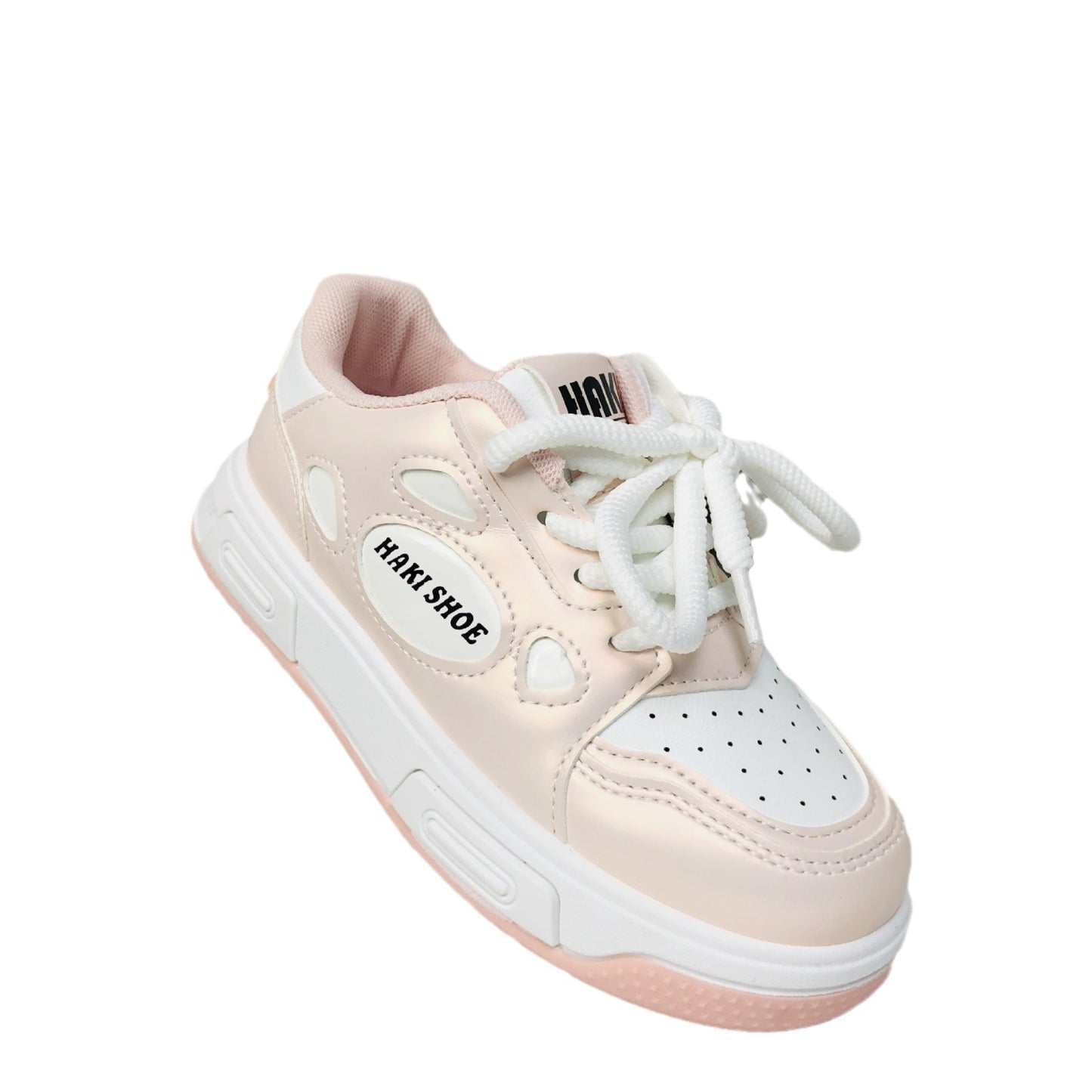 Children's Slouchy Cute Pink Thick Shoelace Kid's Sneakers