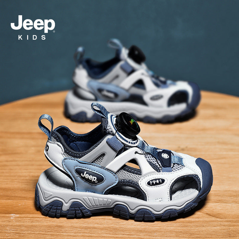 Children's Large Closed Toe Hollow Breathable Soft Sandals