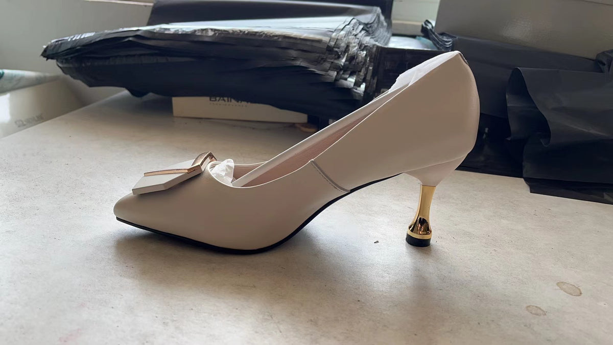 Women's Summer High Stiletto Autumn Small Low-cut Authentic Heels