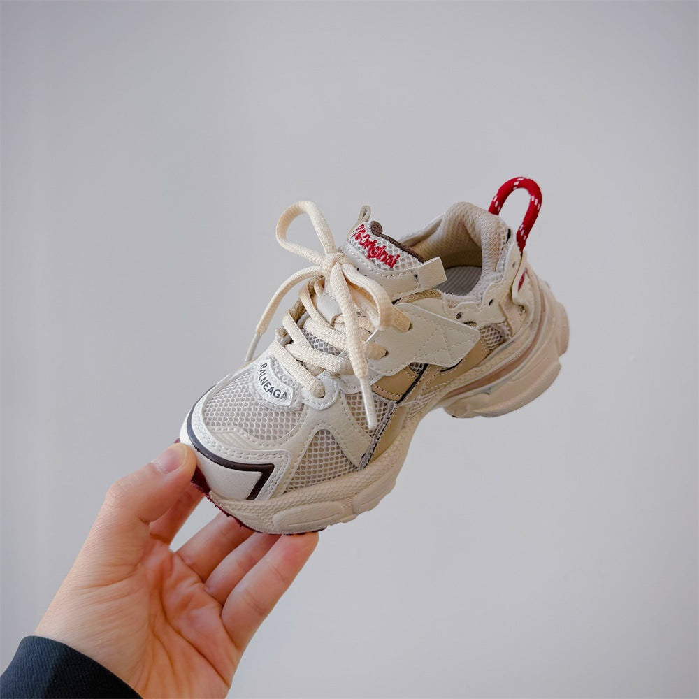 Children's Spring Soft Bottom Comfortable Korean Style Western Children's Sports Shoes