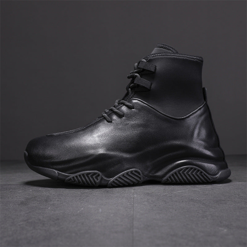 Men's Height Increasing Insole Trendy Bottom Winter Boots