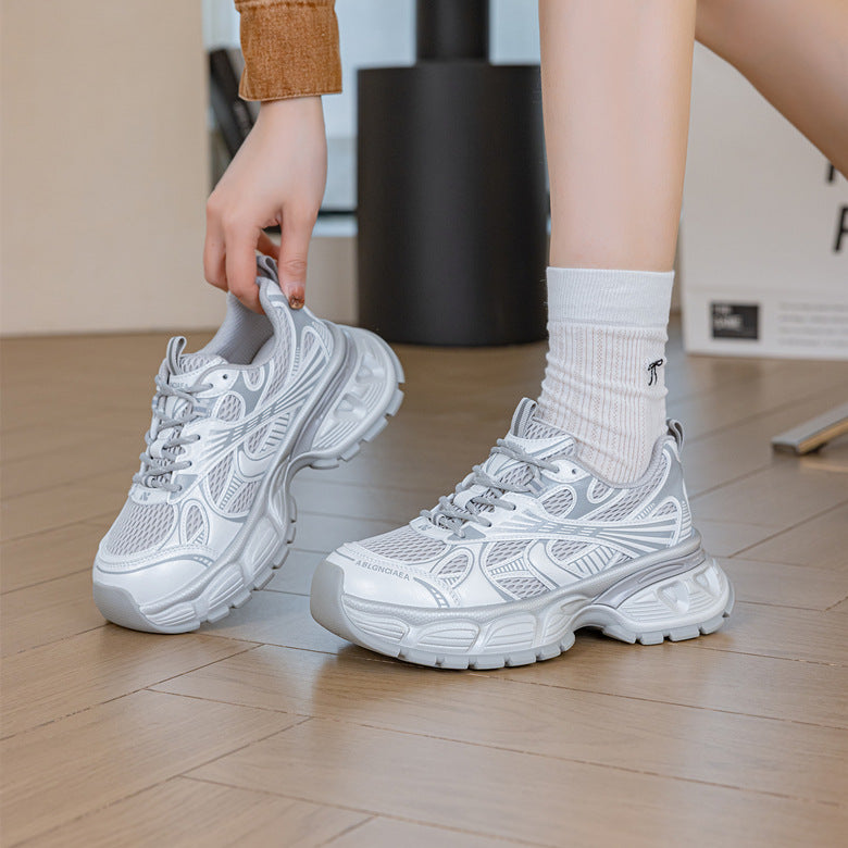 Women's Paris Platform Dad Lightweight Breathable Single-layer Women's Sports Shoes