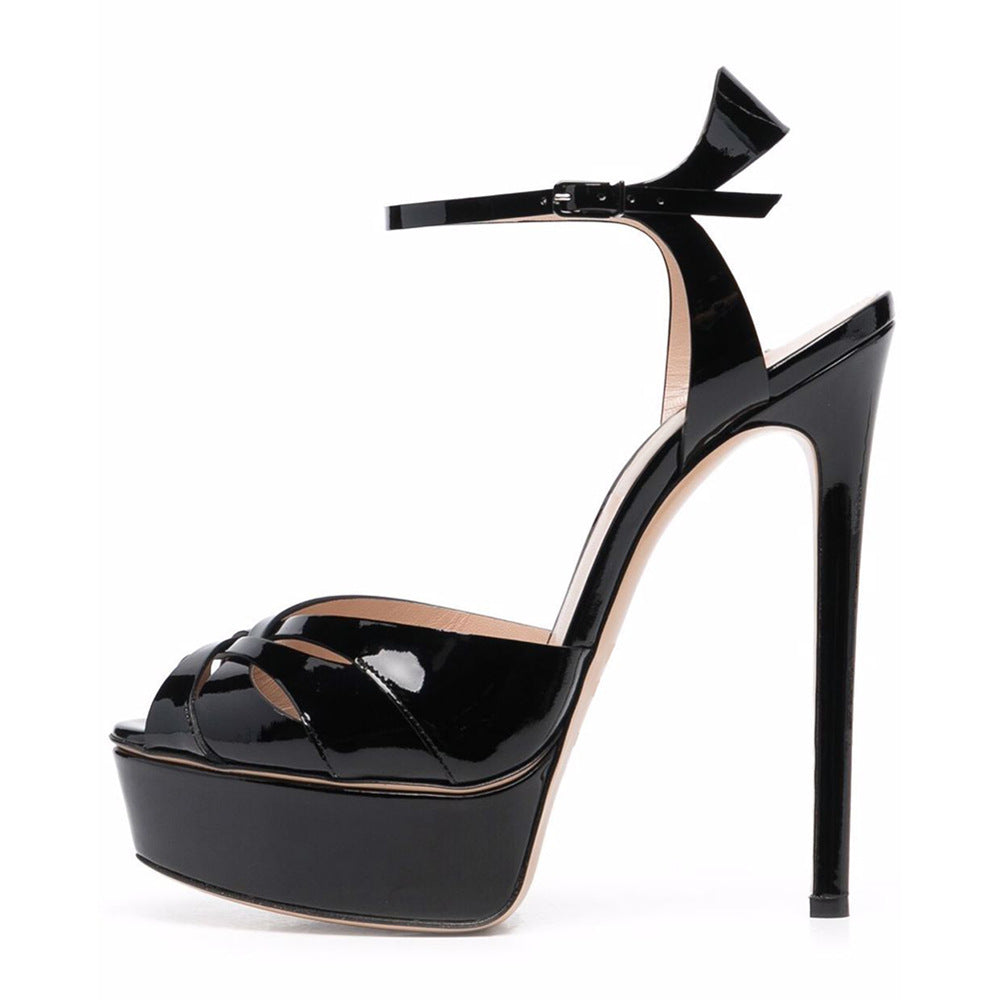 Women's Summer Plus Size Sexy Platform Stiletto High Heeled Sandals